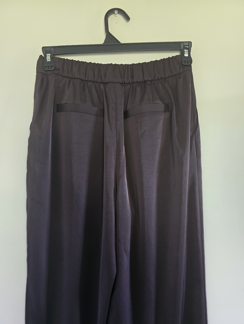 Varley Bryden 2.0 Wide Leg Pant 29.5 Semi Gloss Satin Brown Size Medium - Picture 12 of 16